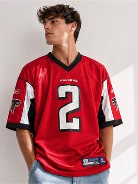 Reebok Atlanta Falcons Matt Ryan #2 NFL Jersey Red Mesh Men’s XL Football